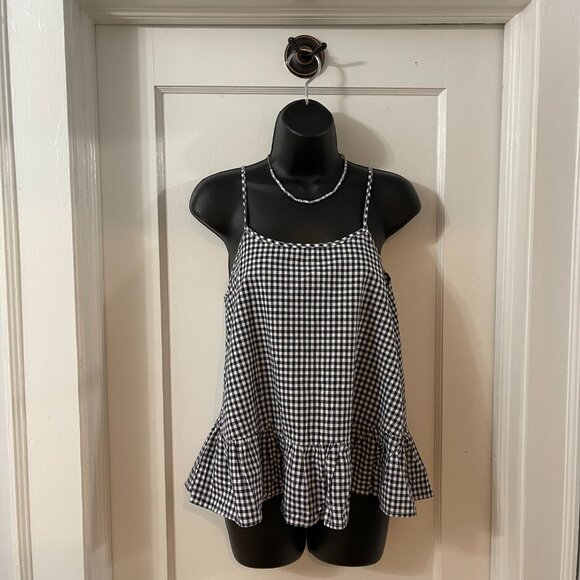 Caution to the Wind Navy & White Gingham Cami - Picture 14 of 15
